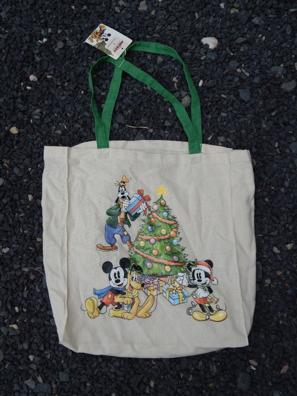 PRIMARK London Santa Mickey Tote Bag Goofy Pluto Christmas 2025 Disney New